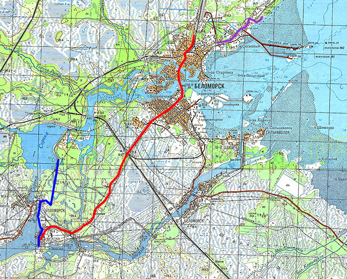 Беломорские петроглифы карта